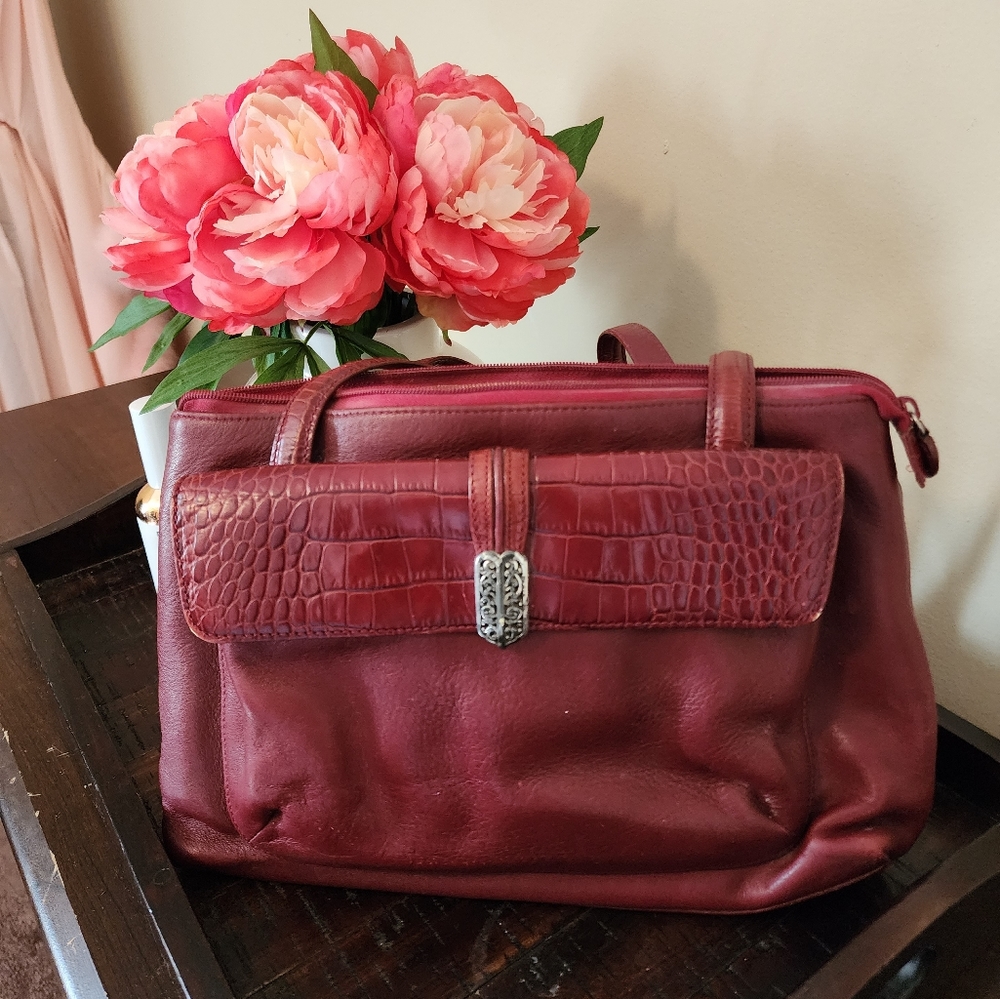 Brighton Burgundy Shoulder Bag (duster included)